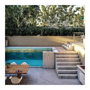Outdoor Acrylic Infinity Prefab Swim Pool Quick Assembly Advantage and TUV Certificate