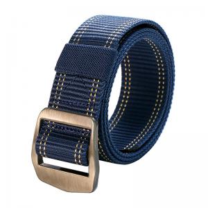 Unisex Male Cotton Canvas Belt 5.0cm Buckle Elastic Fabric Belt