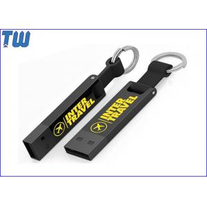 Silicon Key Ring Slim USB memory stick 32GB USB Drives Custom Logo Printing