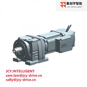 China 106.58 Inline Helical Bevel Gear Motor Unit 0.75KW supplier