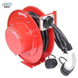 China Auto - Rewind Extension Cable Reel Spring Drive For Electric Flat Car / Crane / Forklift hose reel supplier