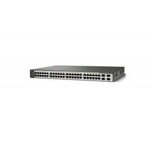 48 Port Managed Poe Switch , Poe Data Switch WS-C3750G-48PS-S 1U Enclosure Type