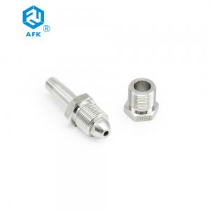 China UNI4412 316 Stainless Steel Tube Fittings NPT Male Gas Cylinder Connector supplier