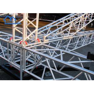 Silver Concert Stage Lighting Truss With Square Triangle Circle Shape Aluminium Alloy Truss Frame Design