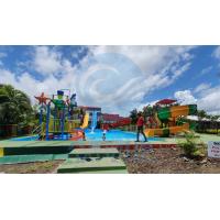 China Hotel Playground Water Park Slide Equipment Fiberglass HDG Steel on sale