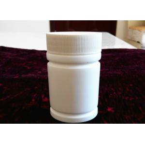 China 63 Capsules 70 Ml Plastic Tablet Bottles / White Plastic Bottle Tamper Proof Cap supplier