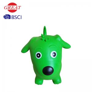 China Inflatable Dog Space Hopper , Green Hopper Ball 52*47*25cm Plastic Bags / Box Packing supplier