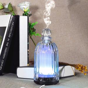 HOMEFISH 120ml Glass Aromatherapy Humidifier Ultrasonic Household Essential Oil Aroma Diffuser