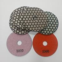 China Good Flexibility 4 Inch Diamond Stone Polishing Pads on sale
