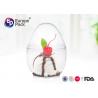 Disposable Plastic Dessert Cup Dia 7.4Cm And Height 10Cm Egg Shape Container