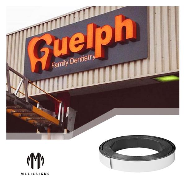 Anodized 100 Meters One Edge Aluminum Trim Cap Coil with One Side Edge