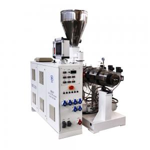 Twin Screw Extruder / Pellet Extruder Machine Conical Double Screw Extruder Machine 55kw 540kg/H