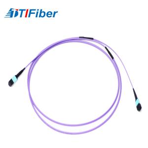 China Comprimento roxo da palavra simples 1M da ligação em ponte do multi modo do cabo de remendo da fibra ótica do milímetro SX do μm OM4 60/125 supplier