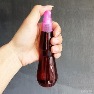 Cone amber 100ml Plastic Spray Bottle Mini Thin Waist 3OZ S Shape Printed