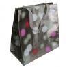 China Waterpaint Dots PP Woven Reusable Carrier Bags Big Capacity , Nylon Tape Handle wholesale