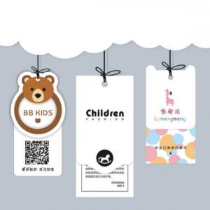 China Children'S Clothing Printed Hang Tags Flexo printing Environmental Friendly supplier