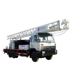 China 300 Meters Depth Rotary Drilling Rig / Borehole Drilling Machine Truck Mounted supplier