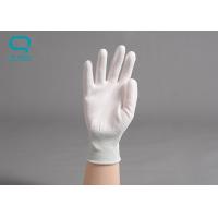 China PU Safety Hand Gloves , Nylon Knitted Gloves For Handling Electronic Instruments on sale