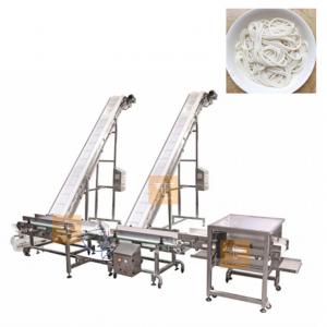 Automatic Conveying System For Rice Noodles Food Grade Belt Inclined Conveyor