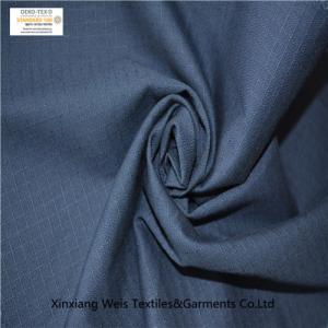 China Navy Blue 100 Cotton 180gsm Dyed Cotton Ripstop Fabric Tear Resistant supplier