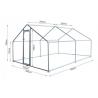 4Lx3Wx2H m Chicken Run Coop/ Animal Run/Chicken House/Pet House/Outdoor Exercise