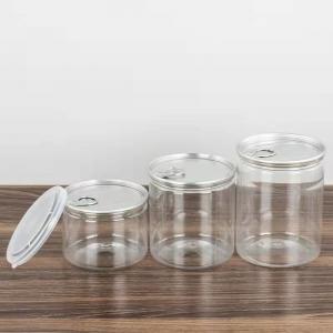China Hot Stamping 200ml Plastic Food Jar 500ml Honey Containers With Lids supplier