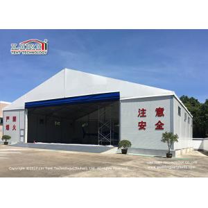 China White Large Aircraft Military Hangar Tent With Rolling Door For Banquet supplier