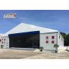 White Large Aircraft Military Hangar Tent With Rolling Door For Banquet