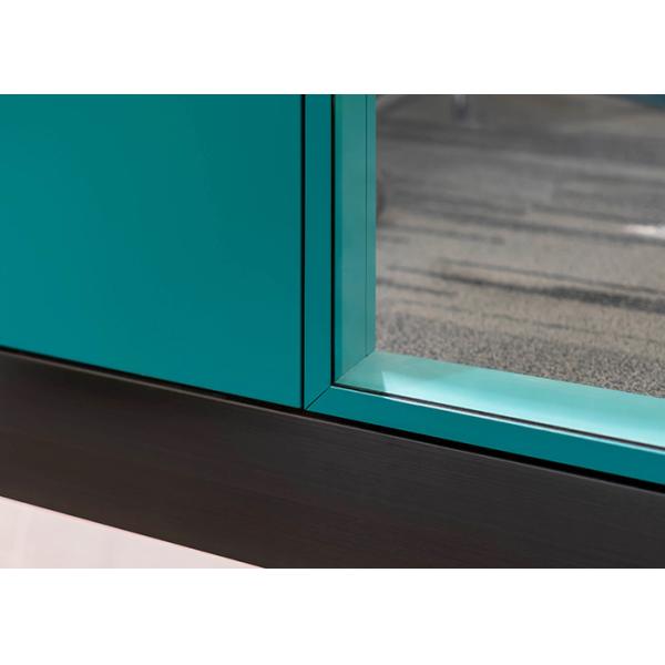 Solid Partition Wall Glass Wall With Profile Customized High Durability Modern Office Partition Wall