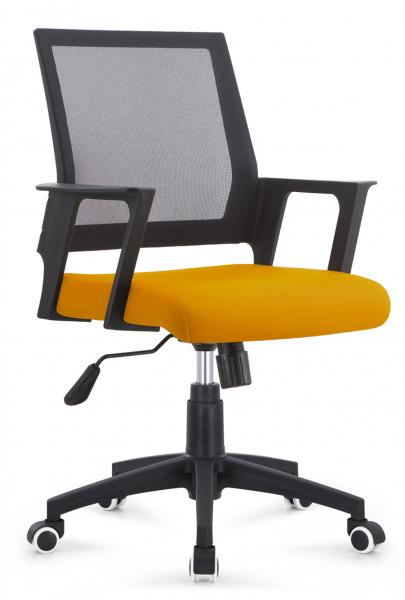 Multi Coloured Office Computer Chair With Nylon Castors Fabric With PP Cover