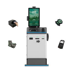 China 21.5 Inch Touch Display Self Service Check In Kiosk With Audible System Navigation Keypad supplier