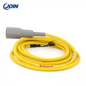 China Yellow American Standard Golf Cart Charger Plug With 130inch Cable supplier