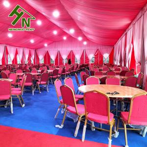 450 People Aluminium Frame Tent 15x30m Red Colorful Large Wedding Marquee