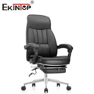 China Contemporary 360 Swivel Black Leather Chair For Office Furniture supplier