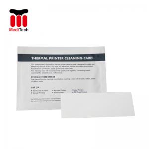 China Square Shape Thermal Printer Cleaning Card 3'' * 6'' IPA Pre - Saturated Durable supplier