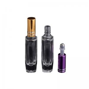 China Aluminum Cap Refillable Rollerball Perfume Bottle Matte Surface Handling supplier