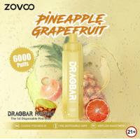 China Passion Fruit Guava flavor Zovoo Dragbar R6000 6000 puffs Disposal Vape with 18 ML E-liquid Juice on sale
