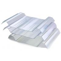 China 1000mm Width Clear Roofing Sheets Lighting Impact Resistance Roof Tiles on sale