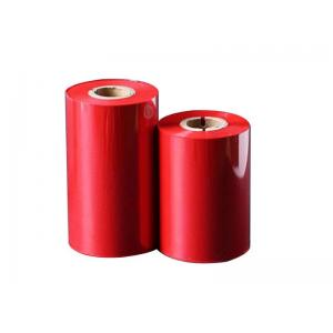 Red Color Thermal Transfer Ribbon With 70 - 300m Length For Zebra Ribbon Printer
