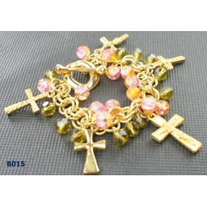 China Women's Fashion Gold Color Tin Alloy Jewelry Clasps Metal Cuff Bracelets for Gift 30g supplier