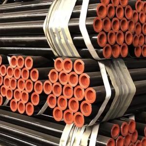 China A36 Q235 Ss400 Hot Rolled Mild Carbon Steel Pipe with Plastic Pipe Cap End Protector wholesale