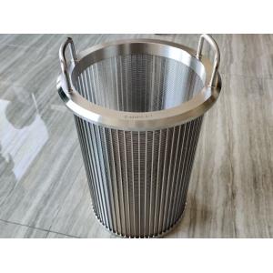 Filtration Wedge Wire Screen with 0.25mm-2.5mm Wire Diameter and Welded End Connection