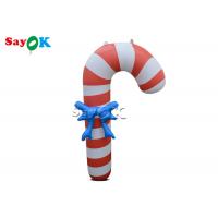 China 35 Inch Outdoor Inflatable Holiday Decorations Christmas Candy Cane on sale