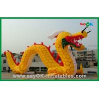 China Custom Yellow Inflatable Chinese Dragon Inflatable Cartoon Characters For Activities on sale