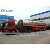 China 60cbm Aluminum Alloy Chemical Saline Solution Tanker Semi Trailer on sale