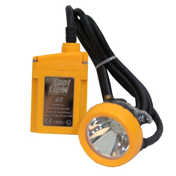 20000 Lux Cap Lamp LED Mining Flashlight Rechargeable Head Lamp For Miner