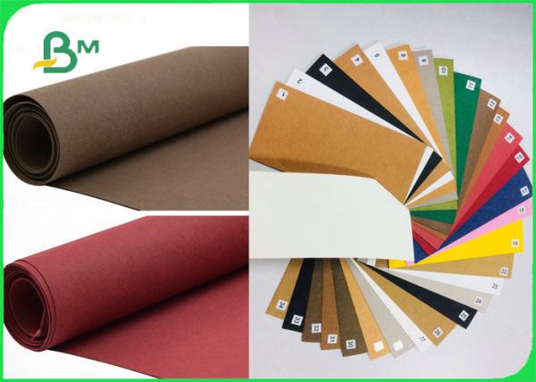 Recyclable Eco Friendly Red Washable Kraft Paper For Snack Bags 150cm * 100M