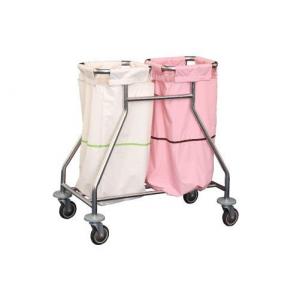 China Medical Waste Collecting Hospital Instrument Trolley Stainless Steel Medical Nursing Care Trolley supplier