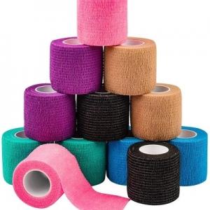 Self Adhesive Bandage Wrap Athletic Tape, Vet Wrap, Tattoo Grip Tape Wrap，Ankle Tape, Cohesi