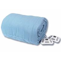China Washable Polar Fleece Electric Heated Blanket Soft Timable Throw With Controller on sale